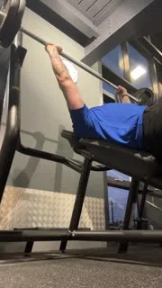 Stuart training in the gym