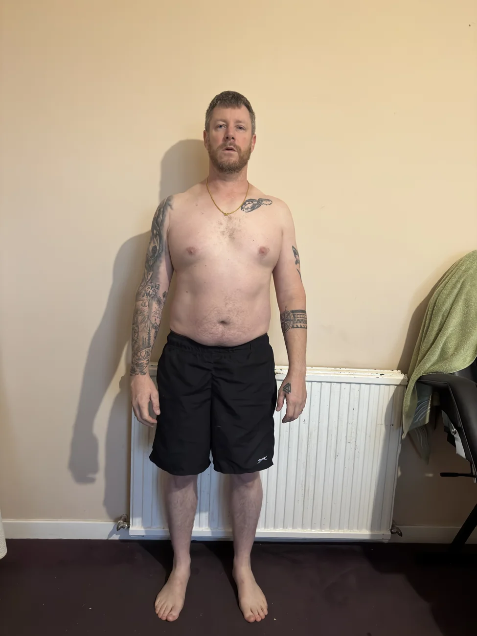 Stuart standing front-on on 7 October 2026